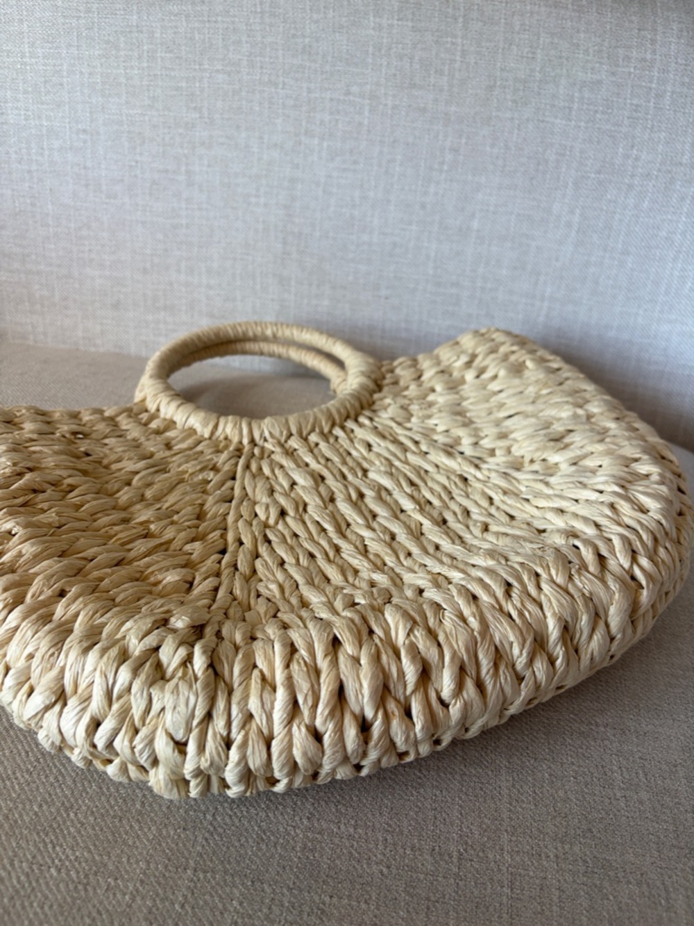 L'occitane En Provence Handmade Natural Paper Straw Tote Bag New with Tags - Picture 5 of 9